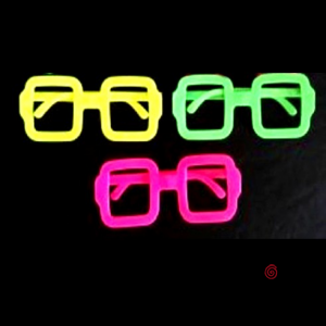 ANTEOJOS CUADRADO PLASTICOS FLUO x 12